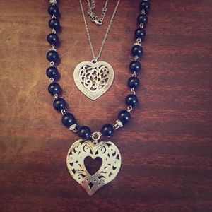 Two Heart Necklaces